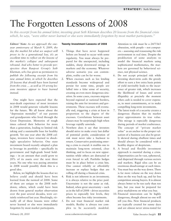 Seth Klarman Pdf